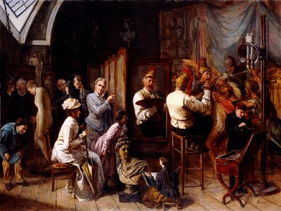 Pracownia Artysty, autorstwa François Auguste Biard