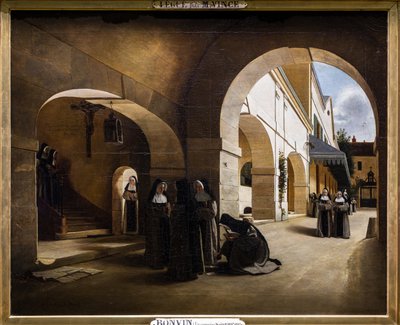 Ave Maria: wnętrze klasztoru w Aramont autorstwa François Bonvin