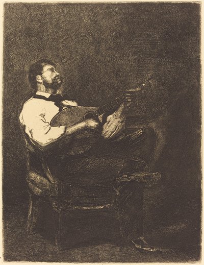 Gitarzysta autorstwa François Bonvin
