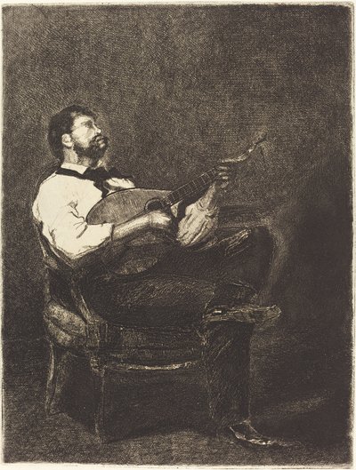 Gitarzysta autorstwa François Bonvin