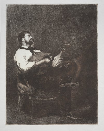 Gitarzysta, 1861. autorstwa François Bonvin