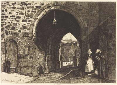 Porte de St Malo w Dinanie autorstwa François Bonvin