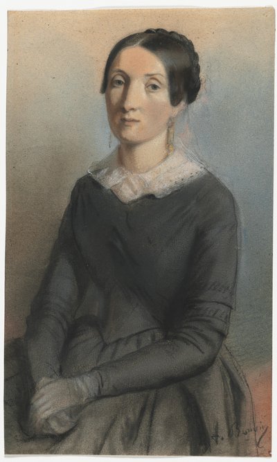Portret kobiety autorstwa François Bonvin