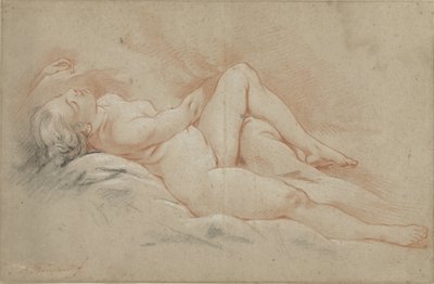 Półleżąca nagość kobieca autorstwa François Boucher