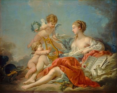 Alegoria muzyki. 1764 autorstwa François Boucher