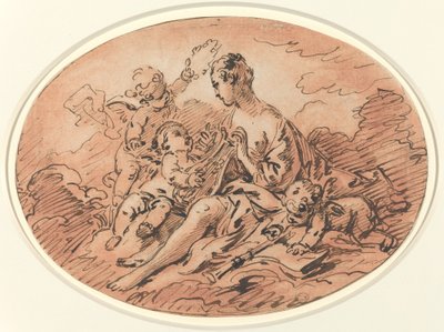 Alegoria muzyki autorstwa François Boucher