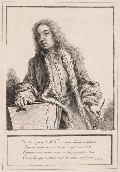 Antoine Watteau autorstwa François Boucher