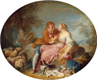 Boucher - Scena pastoralna, początek lat 30. XVII wieku autorstwa François Boucher