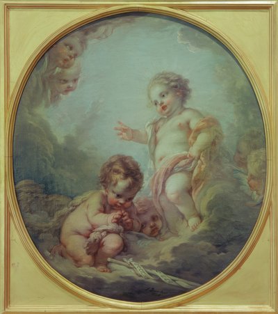 Dzieciątko Jezus błogosławi Jana Chrzciciela autorstwa François Boucher