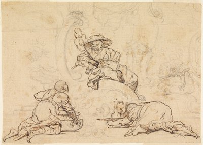 Wzory dla Chinoiserie Ornament autorstwa François Boucher