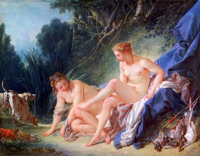 Diana wychodzi z kąpieli, 1742 autorstwa François Boucher
