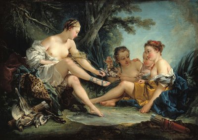 Powrót Diany z polowania, 1745. autorstwa François Boucher