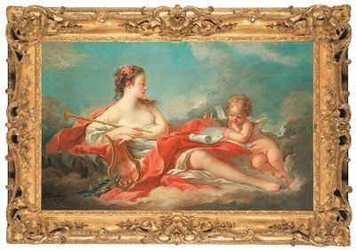 Erato, muza poezji miłosnej autorstwa François Boucher