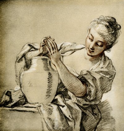 Dziewczyna przy studni autorstwa François Boucher