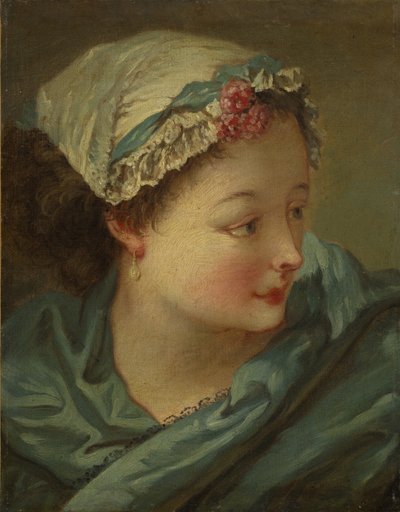 Głowa młodej kobiety autorstwa François Boucher