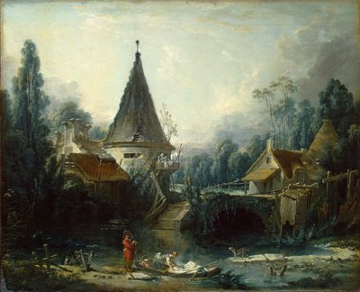 Krajobraz w pobliżu Beauvais autorstwa François Boucher