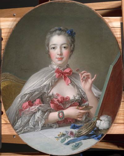 Madame de Pompadour w toalecie, ok. 1760 autorstwa François Boucher