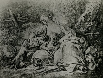 W drodze na rynek autorstwa François Boucher
