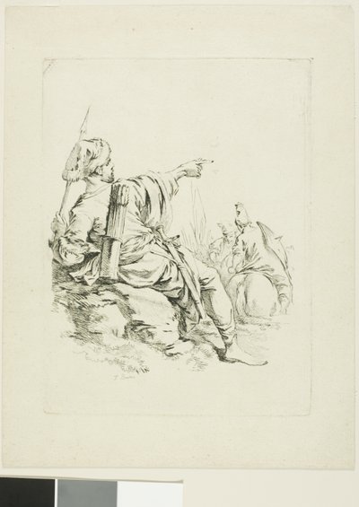 Orientalny wojownik autorstwa François Boucher
