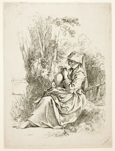 Wieśniaczka z dzbanem autorstwa François Boucher