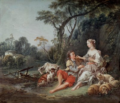 Czy on myśli o winogronach, 1747 autorstwa François Boucher