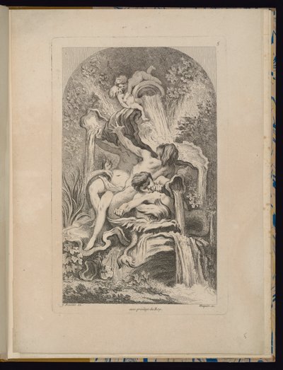 Tablica 5, Receuil de Fontaines (Zbiór Fontann) autorstwa François Boucher
