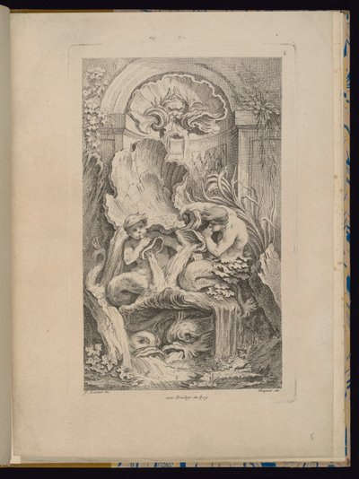 Tablica 6, Receuil de Fontaines (Zbiór Fontann) autorstwa François Boucher