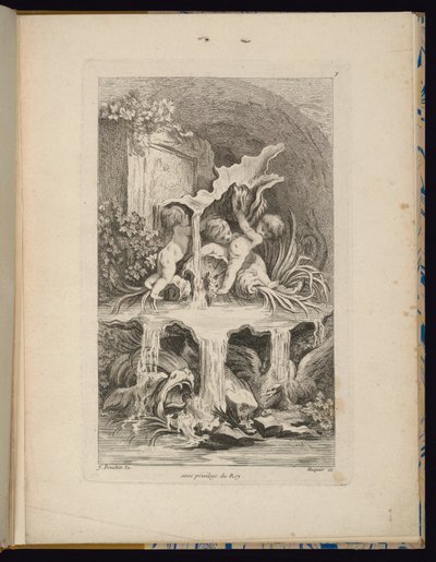 Tablica 7, Receuil de Fontaines (Zbiór Fontann) autorstwa François Boucher