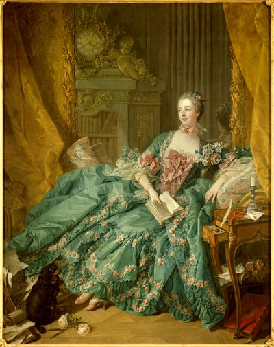 Portret Jeanne Antoinette Poisson, markizy de Pompadour autorstwa François Boucher