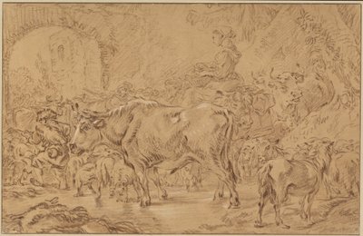 Wróć do fałdy autorstwa François Boucher