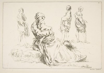 Arkusz szkiców, 1753. autorstwa François Boucher