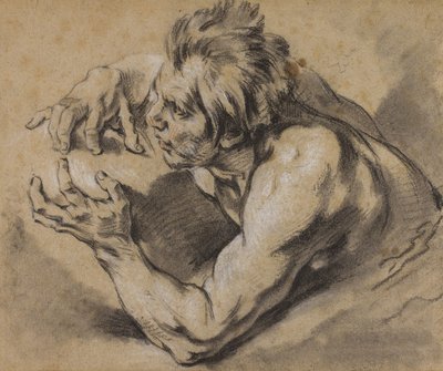 Studium Trytona, 1748-53 autorstwa François Boucher