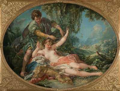 Sylvia uwolniona przez Amintę , 1755. autorstwa François Boucher