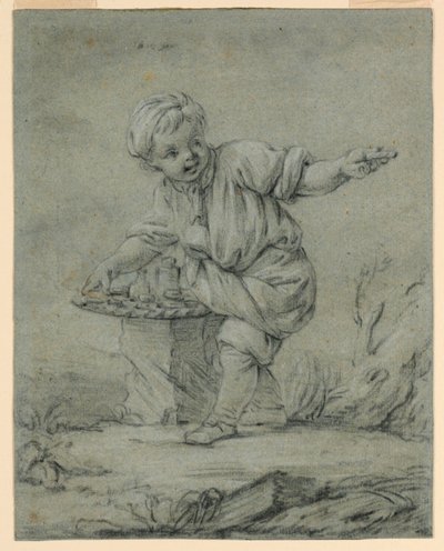 Młody sprzedawca autorstwa François Boucher