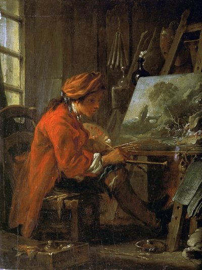 Malarz w pracowni Autoportret, ok. 1730 r. autorstwa François Boucher