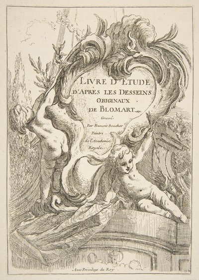Strona tytułowa, 1753. autorstwa François Boucher
