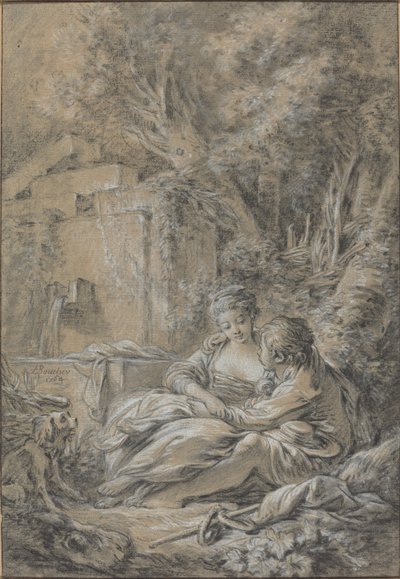 Twarzą w twarz autorstwa François Boucher