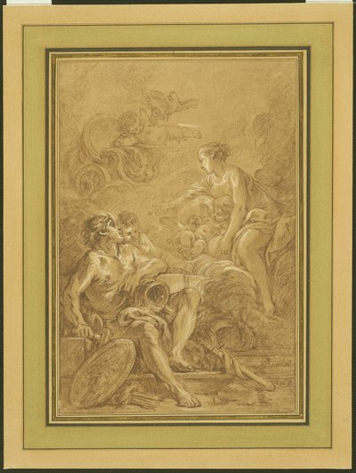 Wenus rozkazująca Wulkanowi przygotować broń dla Eneasza autorstwa François Boucher