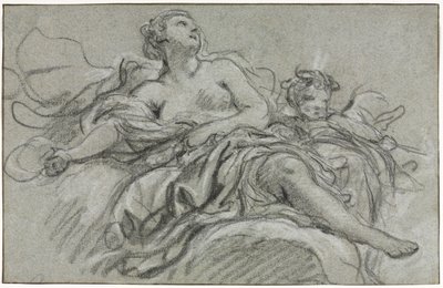 Wenus i Kupidyn, druga lub trzecia ćw. XVIII wieku. autorstwa François Boucher