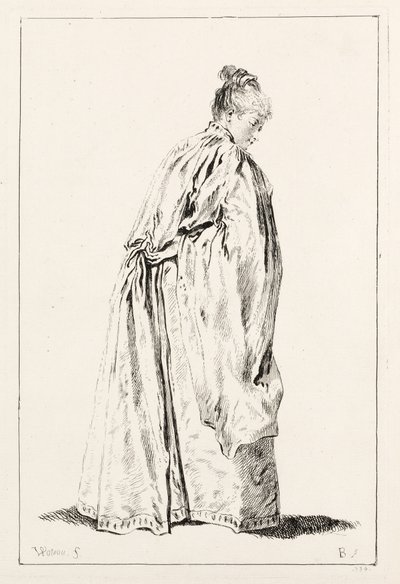 Kobieta stojąca autorstwa François Boucher