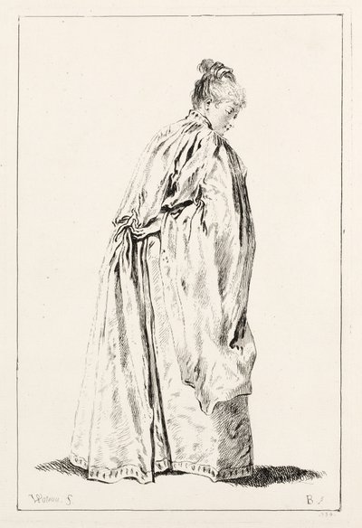 Kobieta stojąca. autorstwa François Boucher