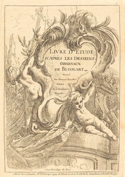 Strona tytułowa autorstwa François Boucher after Abraham Bloemaert