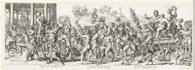 Triomf van Bachus autorstwa François Chauveau (attributed to)
