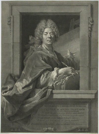 Nicolas de Largilliere autorstwa François Chereau