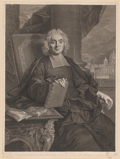 Portret Eusèbe Renaudot w wieku 74 autorstwa François Chéreau (I)