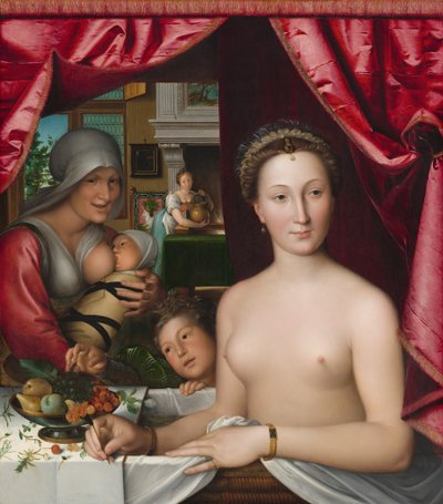 Dama w kąpieli, c. 1571. autorstwa François Clouet
