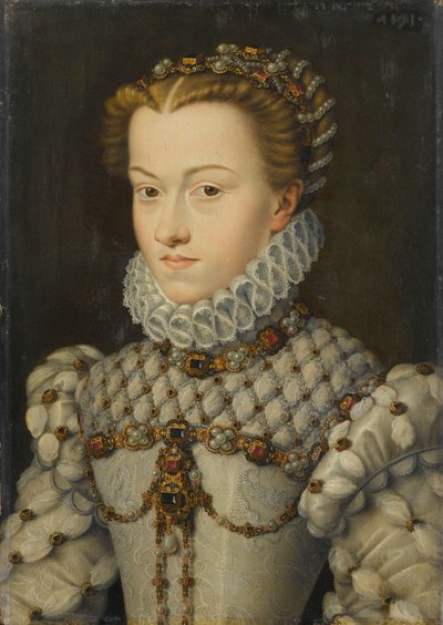 Elżbieta Austriacka 15541592, królowa Francji, ok. 1571-1572 autorstwa François Clouet