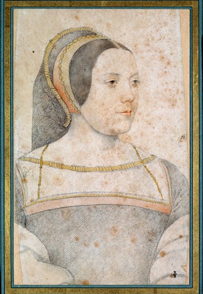 Portret Judyty z Assigny, żony Jeana de Crequi, ojca Cannaples (1502 - 1558). Rysunek z czarnym kamieniem i krwią Francois Clouet (1515-1572) autorstwa François Clouet