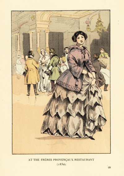 Kobieta w restauracji Freres Provencaux, Paryż autorstwa François Courboin