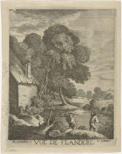 Flamandzki krajobraz Vue de Flanders (tytuł na obiekcie) autorstwa François Deroy